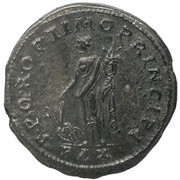 Denarius - Trajan S P Q R OPTIMO PRINCIPI PAX; Pax, Rome, 112-114 reverse image