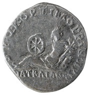 Denarius - Trajan S P Q R OPTIMO PRINCIPI VIA TRAIANA; Via Trajana, Rome, 112-114 reverse image