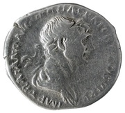 Denarius - Trajan S P Q R OPTIMO PRINCIPI; Mars obverse image