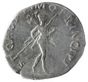 Denarius - Trajan S P Q R OPTIMO PRINCIPI; Mars, Rome, 112-114 reverse image