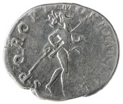 Denarius - Trajan S P Q R OPTIMO PRINCIPI; Mars, Rome, 112-114 reverse image