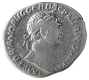 Denarius - Trajan S P Q R OPTIMO PRINCIPI; Felicitas obverse image