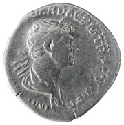 Denarius - Trajan S P Q R OPTIMO PRINCIPI; Genius obverse image