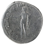 Denarius - Trajan S P Q R OPTIMO PRINCIPI; Genius, Rome, 112-114 reverse image