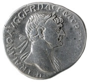 Denarius - Trajan S P Q R OPTIMO PRINCIPI; Genius obverse image