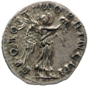 Denarius - Trajan S P Q R OPTIMO PRINCIPI; Victory, Rome, 112-114 reverse image