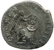 Denarius - Trajan S P Q R OPTIMO PRINCIPI; Victory, Rome, 112-114 reverse image