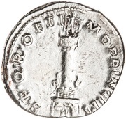Denarius - Trajan S P Q R OPTIMO PRINCIPI, Rome, 112-114 reverse image