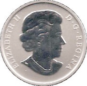 25 Cents - Elizabeth II Pachyrhinosaurus lakustai obverse image