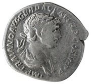Denarius - Trajan S P Q R OPTIMO PRINCIPI obverse image