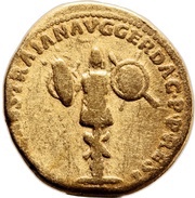 Denarius - Trajan S P Q R OPTIMO PRINCIPI, Rome, 114 reverse image
