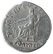 Denarius - Trajan P M TR P COS VI P P S P Q R FORT RED; Fortuna, Rome, 114 reverse image