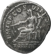 Denarius - Trajan P M TR P COS VI P P S P Q R FORT RED; Fortuna, Rome, 114 reverse image
