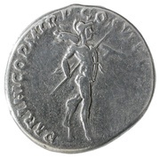 Denarius - Trajan PARTHICO P M TR P COS VI P P S P Q R; Mars, Rome, 114 reverse image