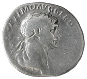 Denarius - Trajan COS VI P P S P Q R; Mars obverse image
