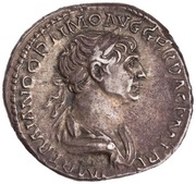 Denarius - Trajan COS VI P P S P Q R; Genius obverse image