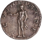 Denarius - Trajan COS VI P P S P Q R; Genius, Rome, 114-117 reverse image