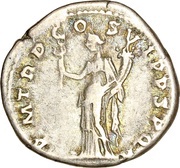 Denarius - Trajan P M TR P COS VI P P S P Q R; Felicitas, Rome, 114-117 reverse image