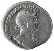 Denarius - Trajan P M TR P COS VI P P S P Q R; Genius obverse image