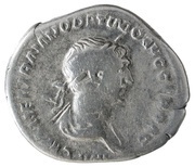 Denarius - Trajan P M TR P COS VI P P S P Q R obverse image
