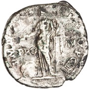 Denarius - Trajan P M TR P COS VI P P S P Q R PRO AVG; Providentia, Rome, 114-117 reverse image