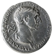Denarius - Trajan P M TR P COS VI P P S P Q R PROVID; Providentia obverse image