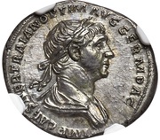 Denarius - Trajan P M TR P COS VI P P S P Q R PROVID; Providentia; without Parthico obverse image