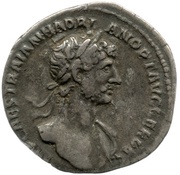 Denarius - Hadrian PARTHIC DIVI TRAIAN AVG F P M TR P COS P P PIETAS; Pietas obverse image