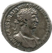 Denarius - Hadrian PARTHIC DIVI TRAIAN AVG F P M TR P COS P P PIETAS; Pietas obverse image