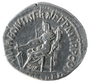Denarius - Hadrian PARTH F DIVI NER NEP P M TR P COS FORT RED; Fortuna, Rome, 117 reverse image