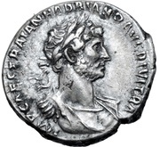 Denarius - Hadrian PARTH F DIVI NER NEP P M TR P COS FORT RED; Fortuna obverse image