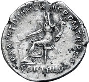 Denarius - Hadrian PARTH F DIVI NER NEP P M TR P COS FORT RED; Fortuna, Rome, 117 reverse image