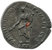 Denarius - Hadrian PARTH F DIVI NER NEP P M TR P COS PAX; Pax, Rome, 117 reverse image