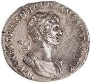 Denarius - Hadrian PARTH F DIVI NER NEP P M TR P COS PIETAS; Pietas obverse image