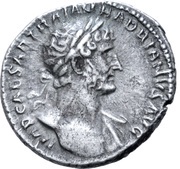 Denarius - Hadrian P M TR P COS II PAX; Pax obverse image