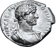Denarius - Hadrian P M TR P COS II PAX; Pax obverse image
