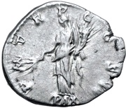 Denarius - Hadrian P M TR P COS II PAX; Pax, Rome, 117 reverse image