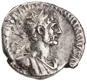Denarius - Hadrian P M TR P COS II PAX; Pax obverse image