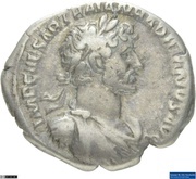 Denarius - Hadrian P M TR P COS II PIETAS; Pietas obverse image