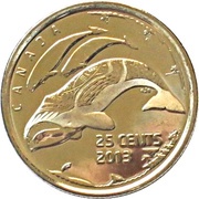 25 Cents - Elizabeth II Life in the North, Canada, 2013 reverse image