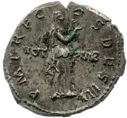 Denarius - Hadrian P M TR P COS DES III VOT PVB; Pietas, Rome, 117 reverse image