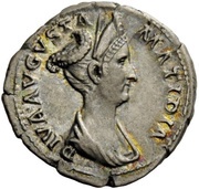 Denarius - Salonia Matidia CONSECRATIO obverse image