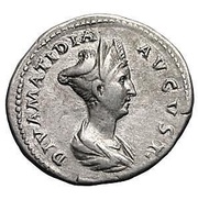 Denarius - Salonia Matidia CONSECRATIO obverse image