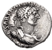 Denarius - Hadrian P M TR POTES III COS III; Fortuna obverse image