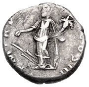 Denarius - Hadrian P M TR POTES III COS III; Fortuna, Rome, 119 reverse image