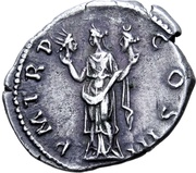 Denarius - Hadrian P M TR P COS III; Aeternitas, Rome, 119-120 reverse image