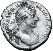 Denarius - Hadrian P M TR P COS III; Concordia and Spes obverse image