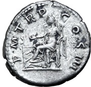 Denarius - Hadrian P M TR P COS III; Concordia and Spes, Rome, 119-120 reverse image
