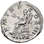 Denarius - Hadrian P M TR P COS III FEL P R; Felicitas, Rome, 120-121 reverse image