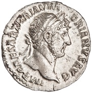 Denarius - Hadrian P M TR P COS III HILAR P R; Hilaritas obverse image